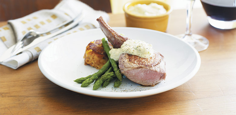 Pork Cutlet With Blue Cheese Mayo Recipe